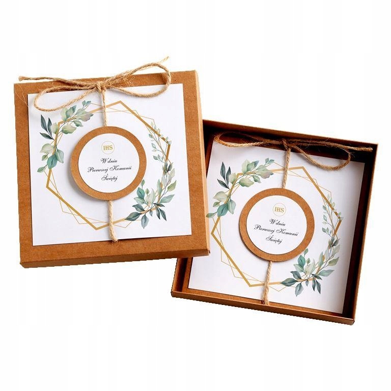 

Kartka w Pudełku Pamiątka Komunijna Komunia Święta