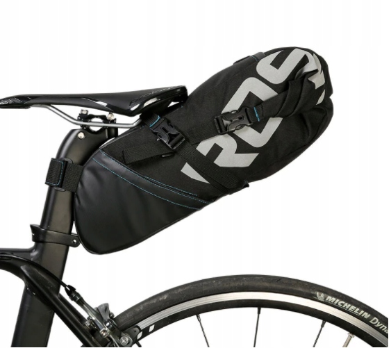 SAKWA ROWEROWA TORBA POD SIODEŁKO WODOODPORNA Z ODBLASKAMI ROSWHEEL 10L Pojemność 10 l