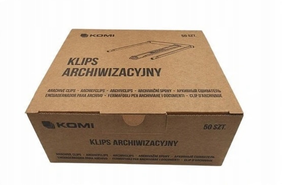 

Klipsy Archiwizacyjne Zaczep Komi Opak. 50 Sztuk