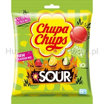 Levně Chupa Chups Sour kabelka 10 x 12 g