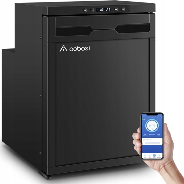 Lodówka kompresorowa do zabudowy kamper 12/24 V do -20°C Aobosi CR50x (n)