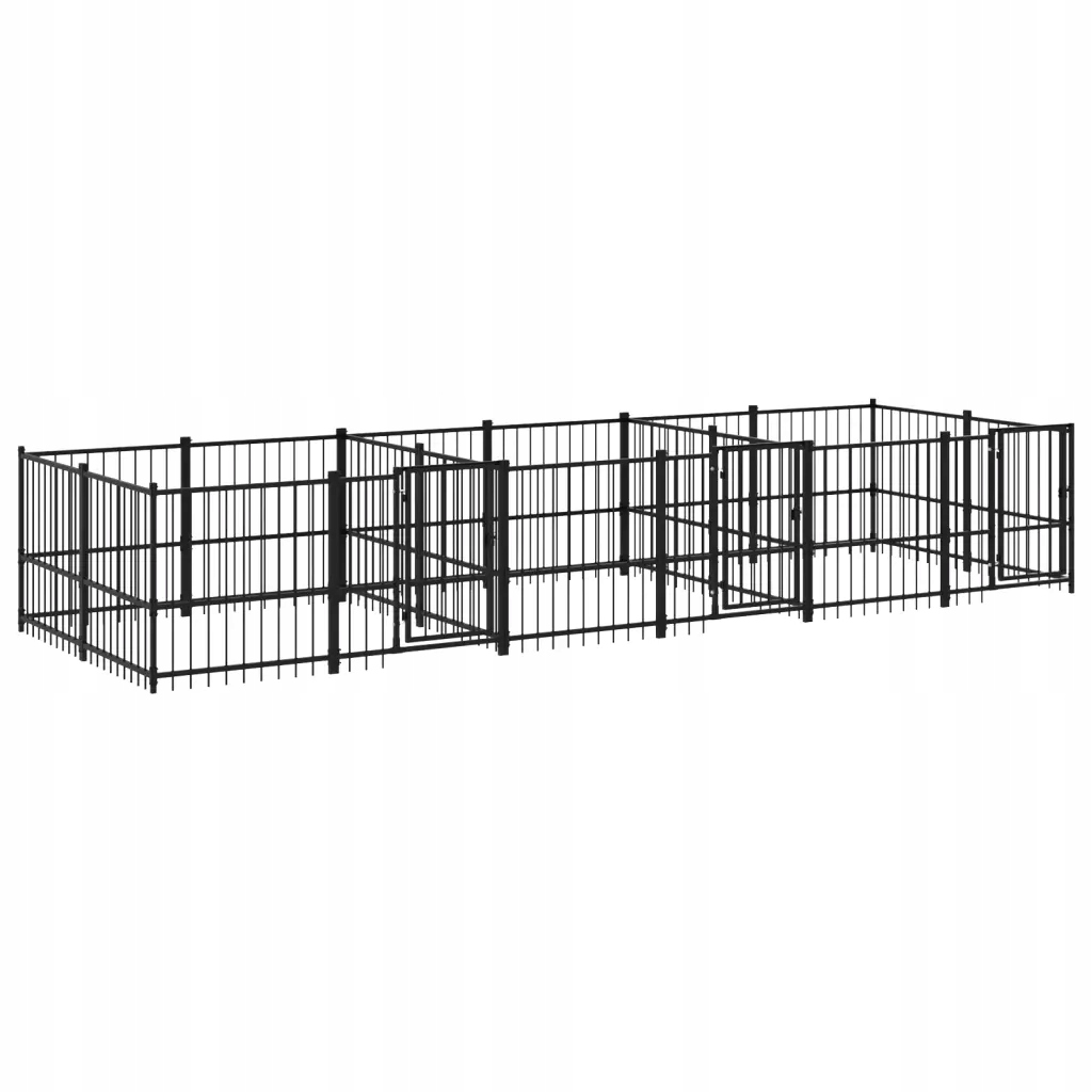 Levně Klec pro psa Univerzální Kotec 582x193,5x100 cm Černá