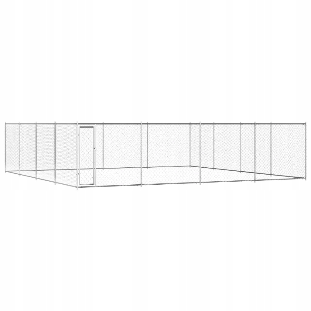 Levně Kotec pro psa 760x760 stříbrná