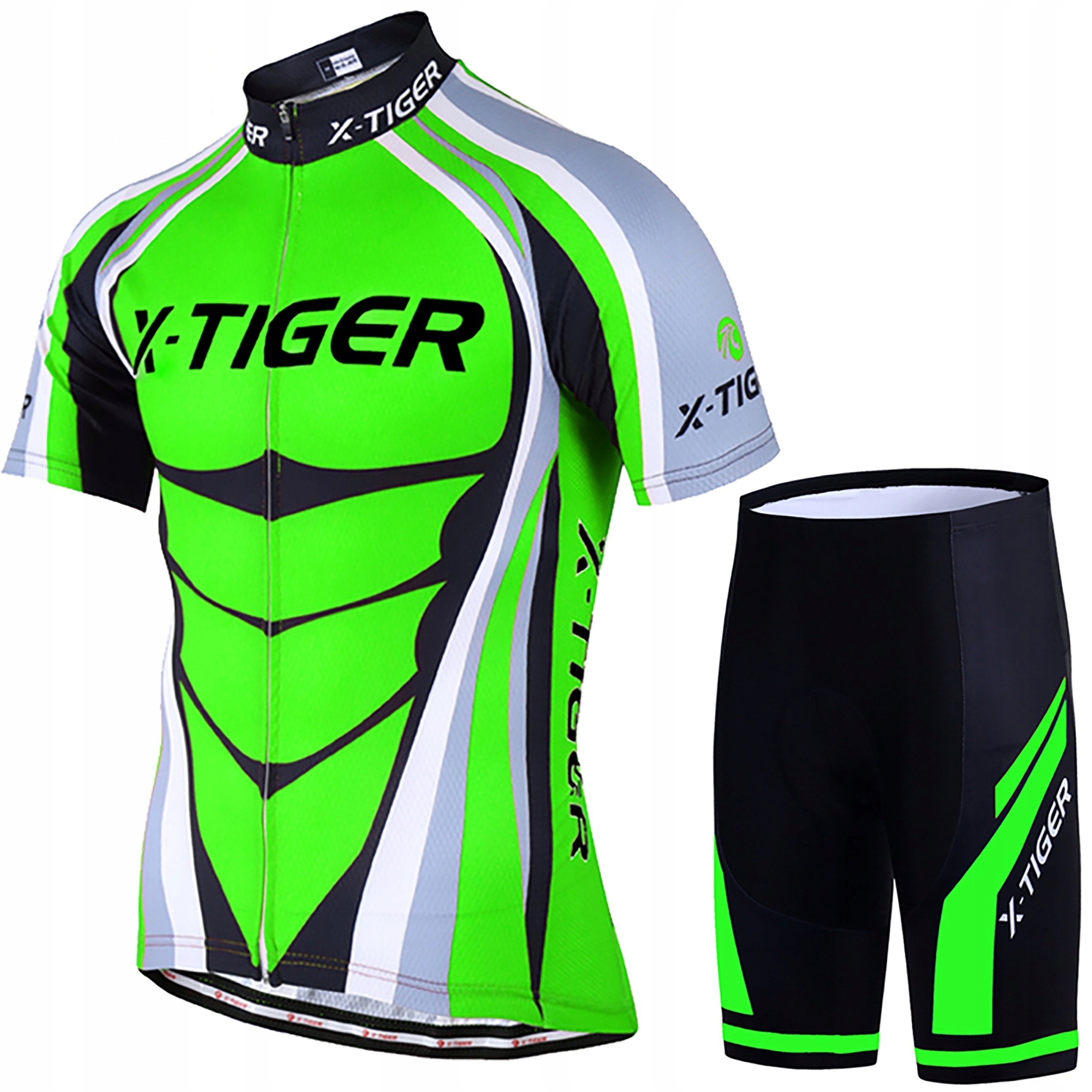 Strój Rowerowy Męski X-Tiger Spodenki Żelowe Komplet Kolarski Termo Pro Xs