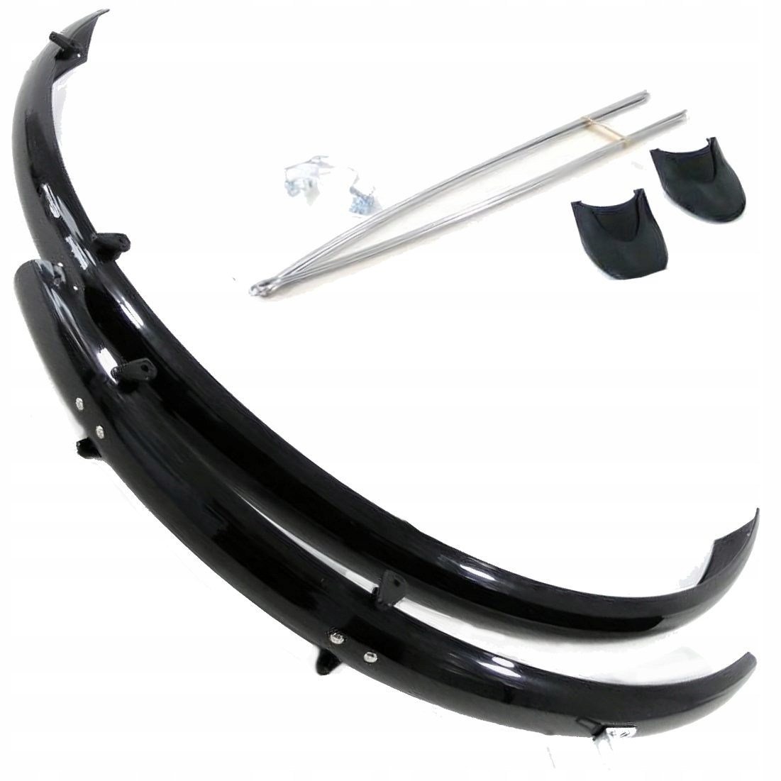 Błotniki 26″ Winylowe Przód Tył 53 MM Orion Czarne Chlapacz