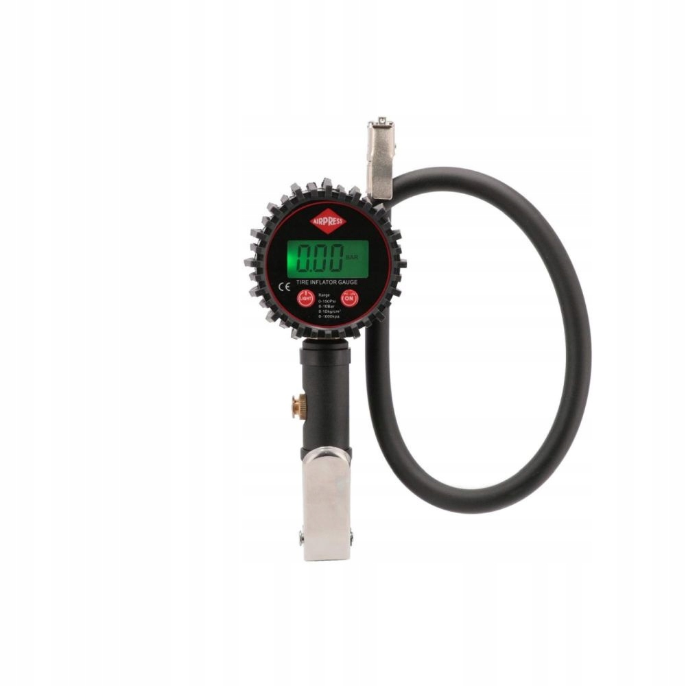 Pistolet do pompowania z wyświetlaczem 10 bar