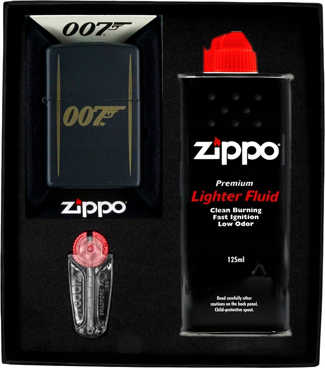Zestaw Zippo Zapalniczka James Bond 3 prezentowy*nr1