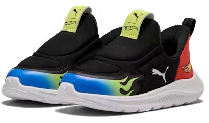 Buty sportowe wsuwane Puma 401410 01 Sneakersy Hot Wheels 21