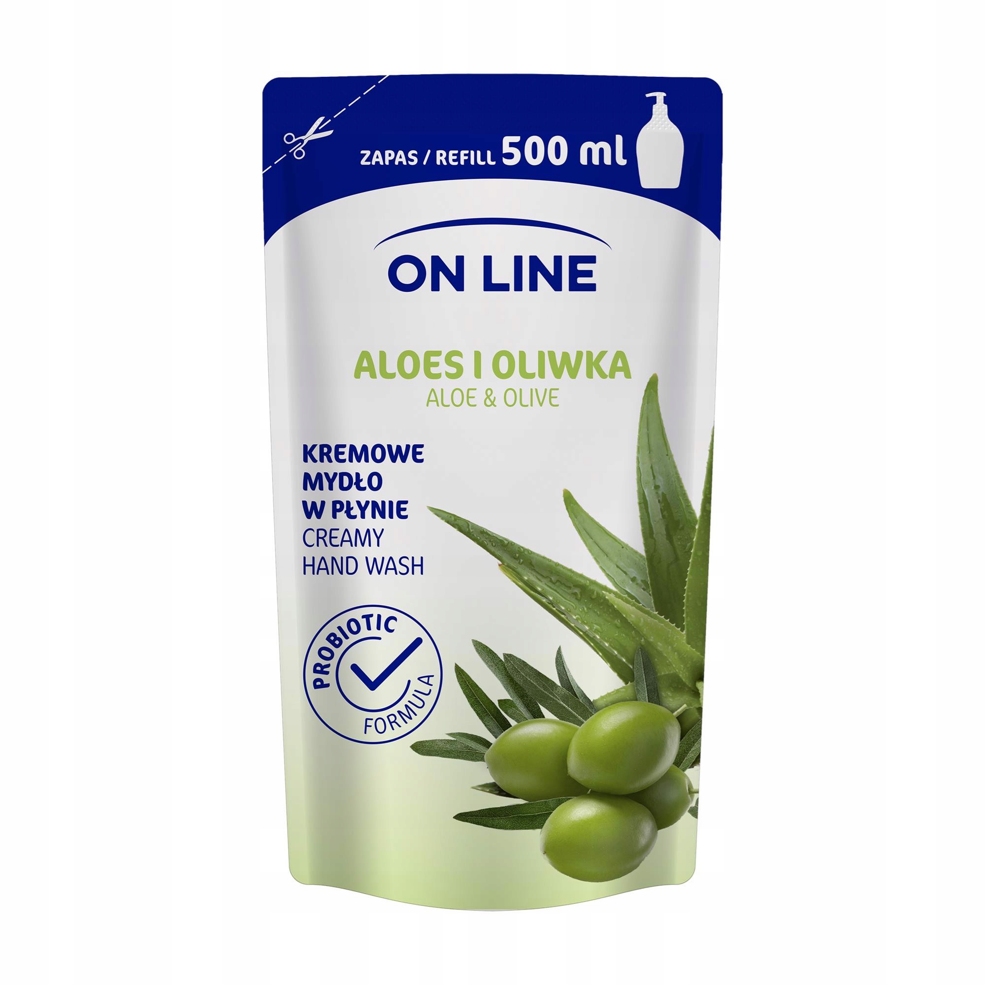 

On Line Kremowe mydło w płynie opakowanie uzupełni