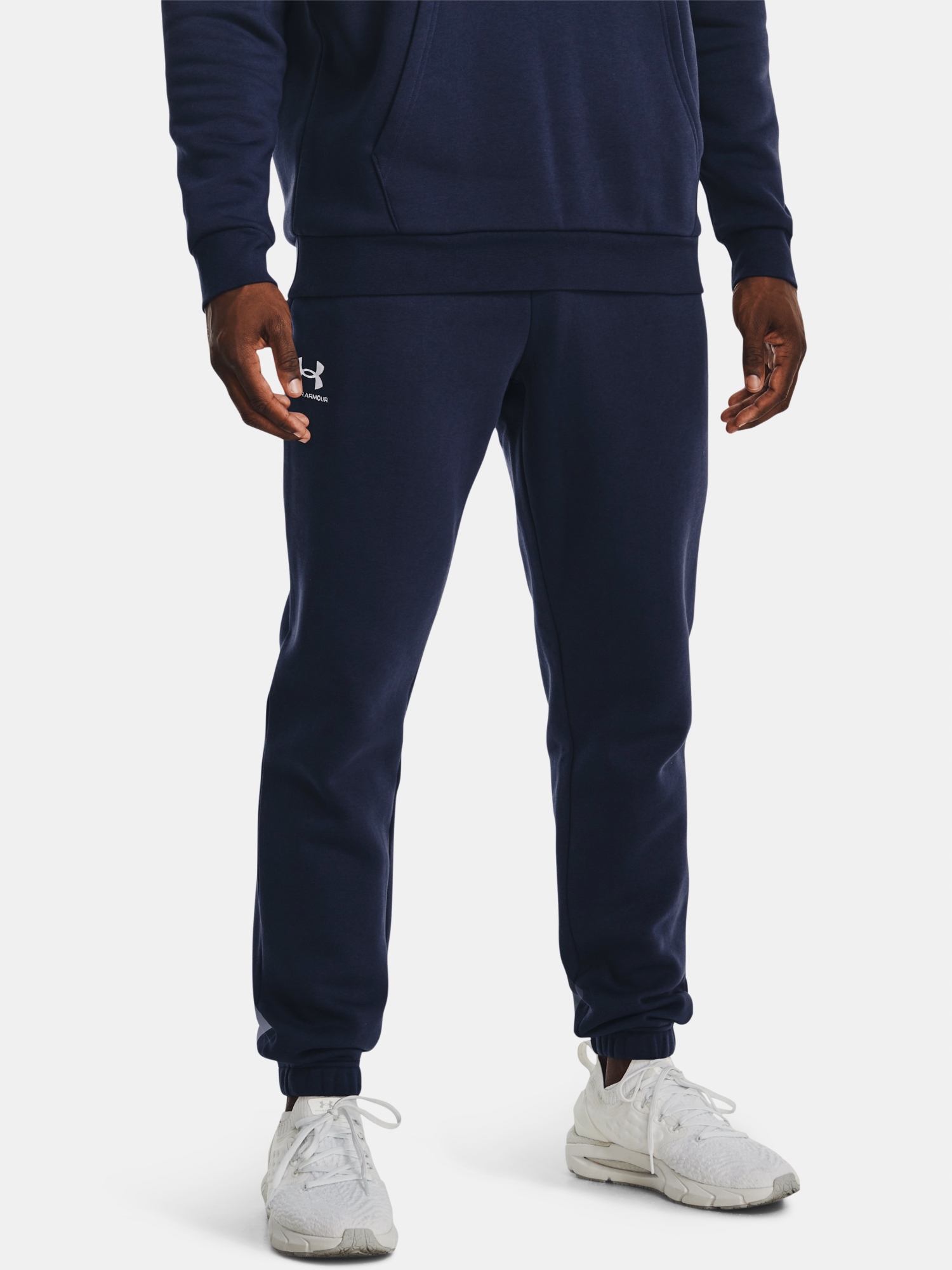 Under Armour Tepláky Ua Essential Fleece Jogger-NVY modrá