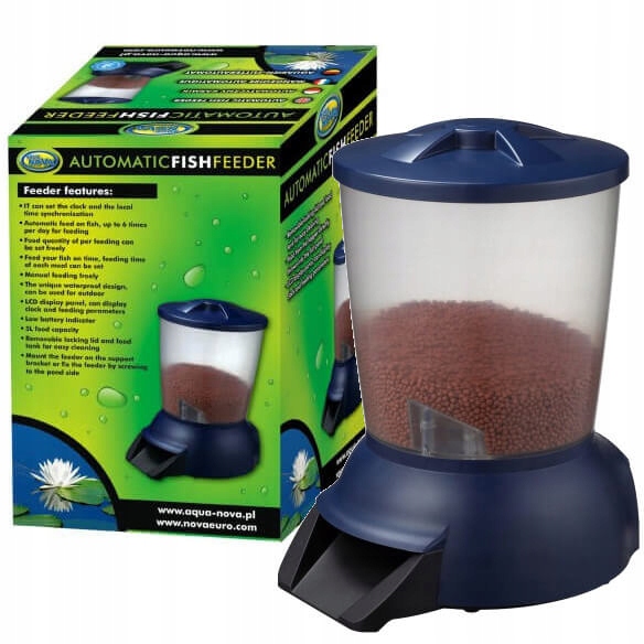 Aqua Nova Karmnik automatyczny dla ryb oczko wodne