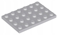 

Lego 3032 Płytka 4x6 Jasno Szara Nowa (4g)