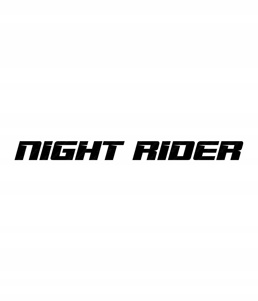 Naklejka Night Rider, na szybę auto | 55cm