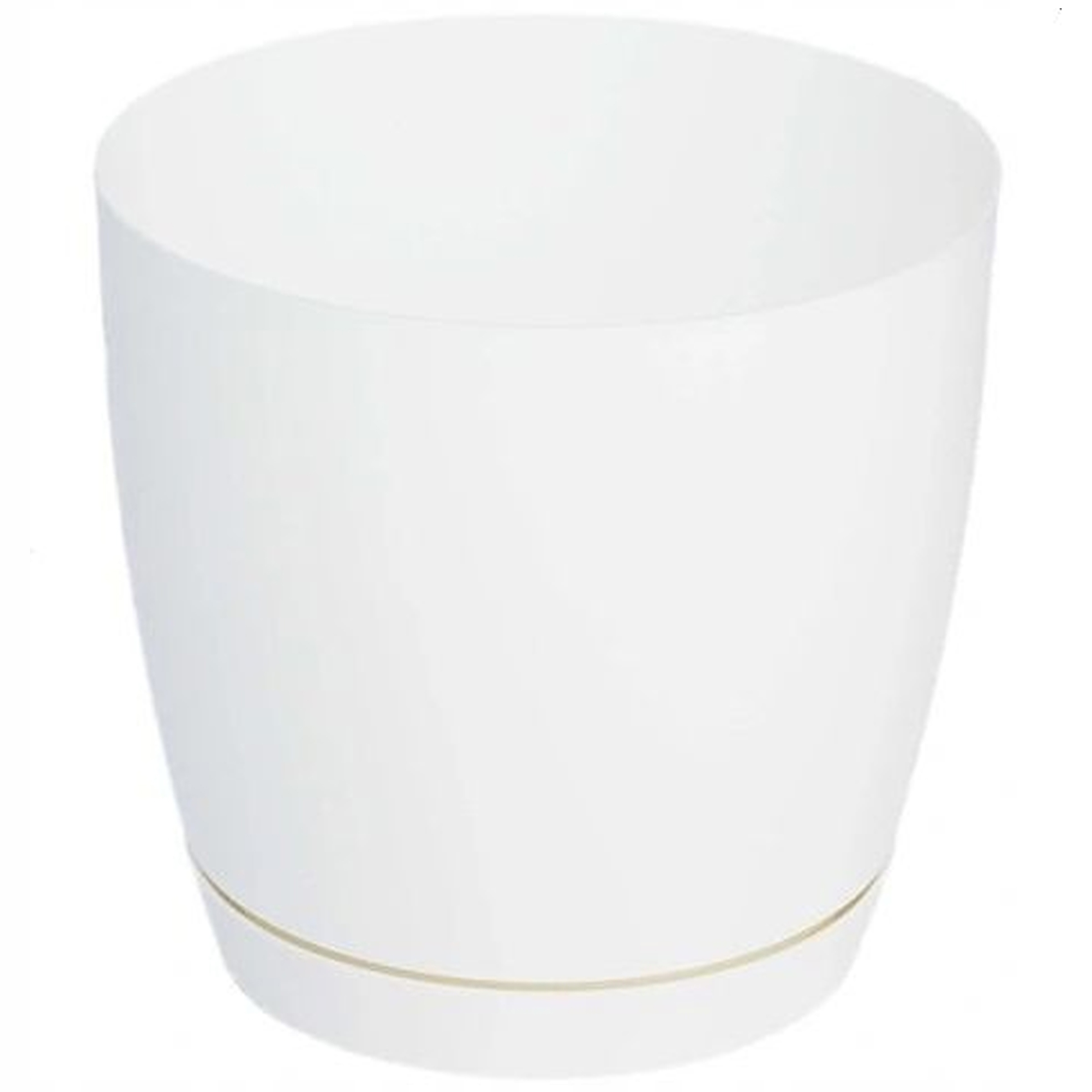 DONICZKA DONICA Z PODSTAWKĄ TOSCANA 15 cm BIAŁA OSŁONKA DO KWIATÓW