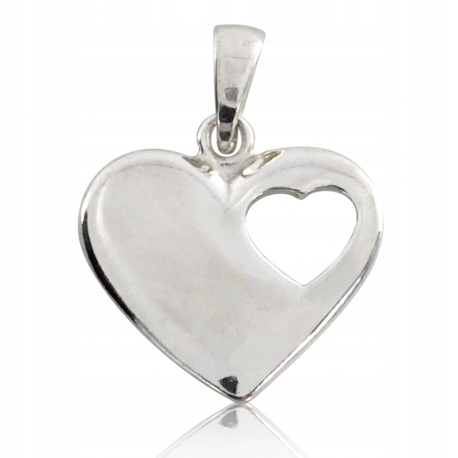 

197 Wisiorek Serduszko Ze Srebra 925 Grawer Gratis