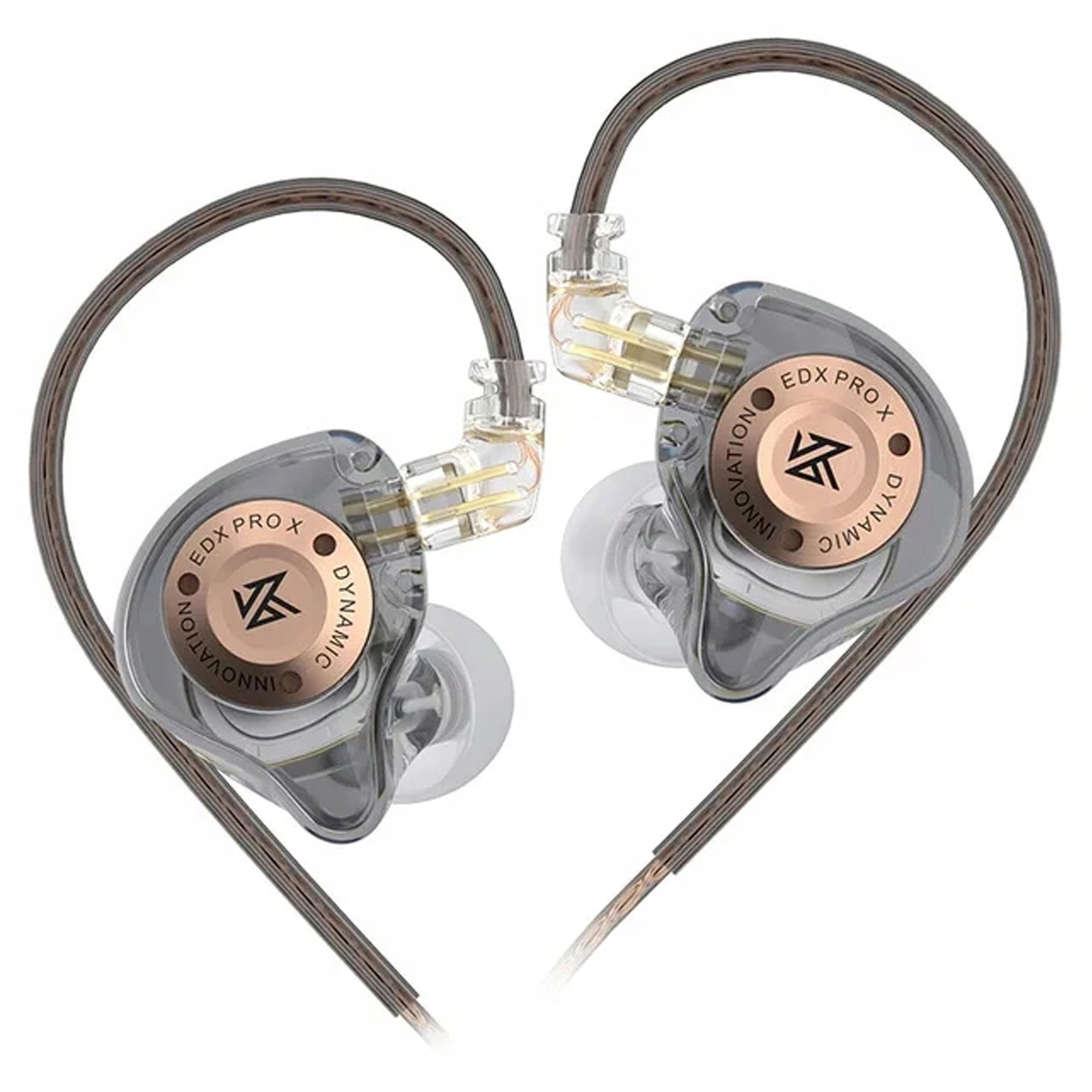 Słuchawki Dokanałowe Iem Profesjonalne Hi-fi Kz Edx Pro X Szare -oryginalne