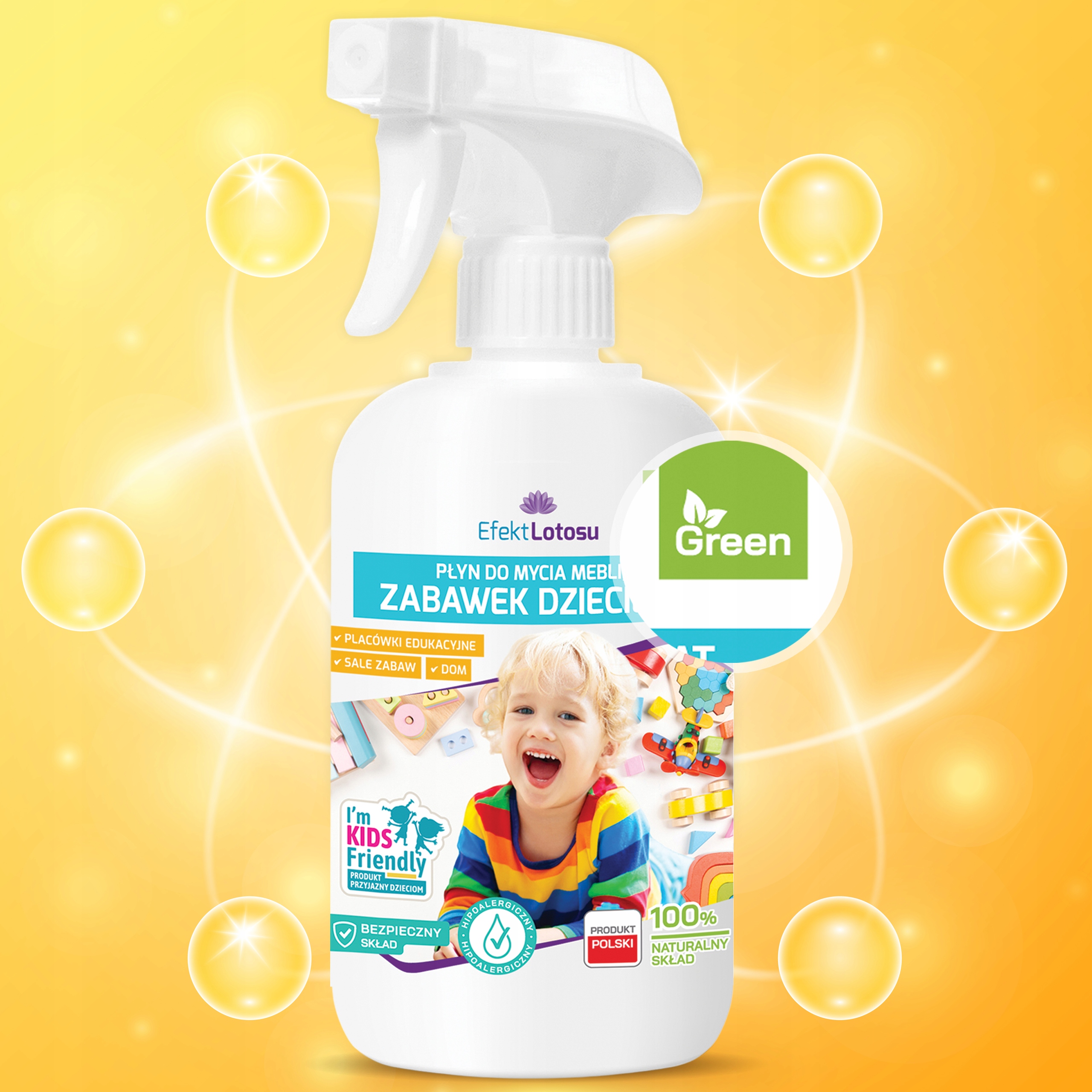 PŁYN DO MYCIA CZYSZCZENIA ZABAWEK MAT DZIECIĘCYCH Wyrób medyczny nie