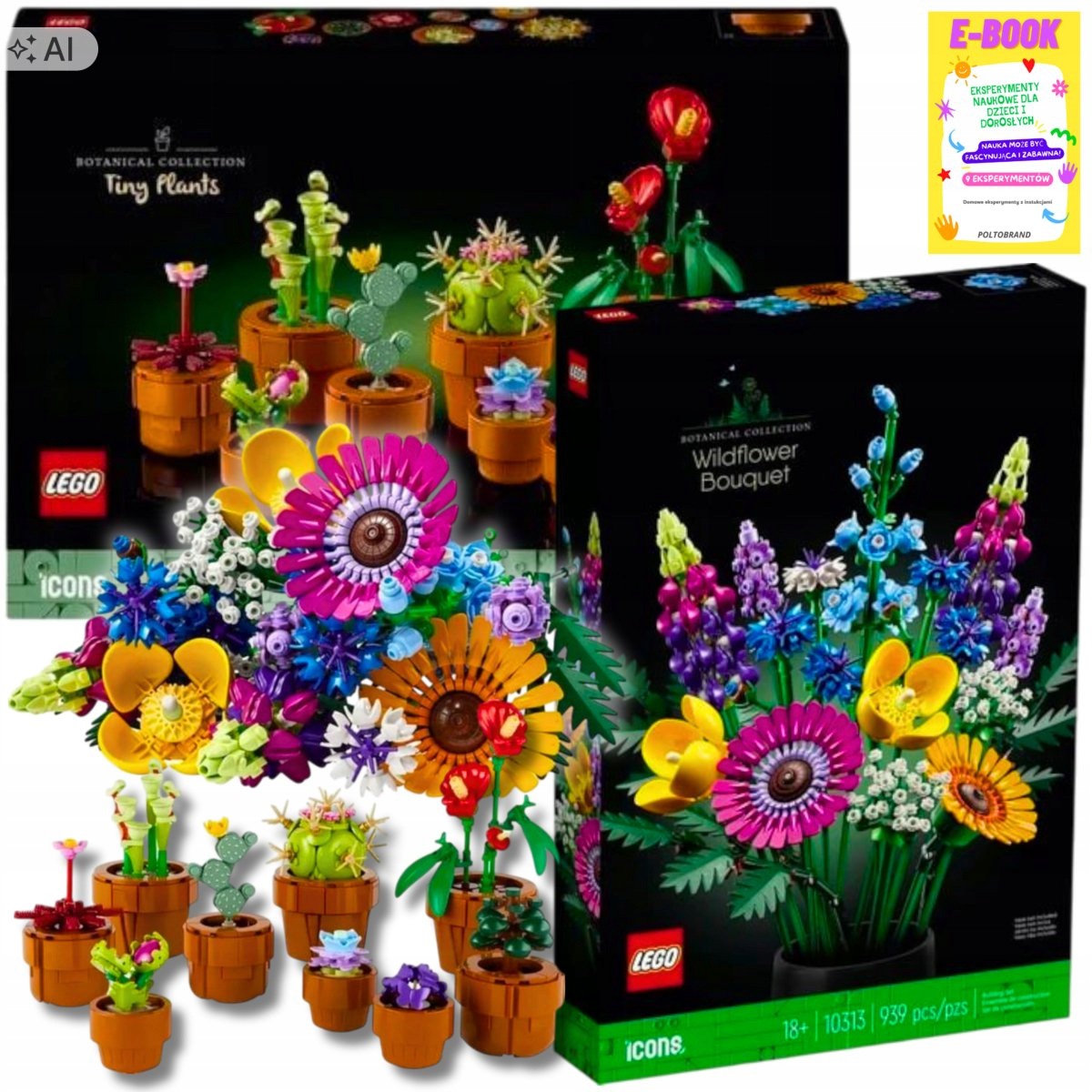 Lego Kwiaty Bukiet Polnych Roślinki W Doniczkach Dla Niej Ebook
