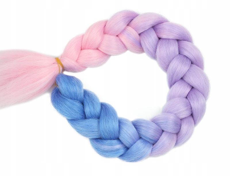 Włosy SYNTETYCZNE do warkoczyków KOLOROWE warkoczyki DOCZEPIANE WŁOSY ombre Typ włosów syntetyczne