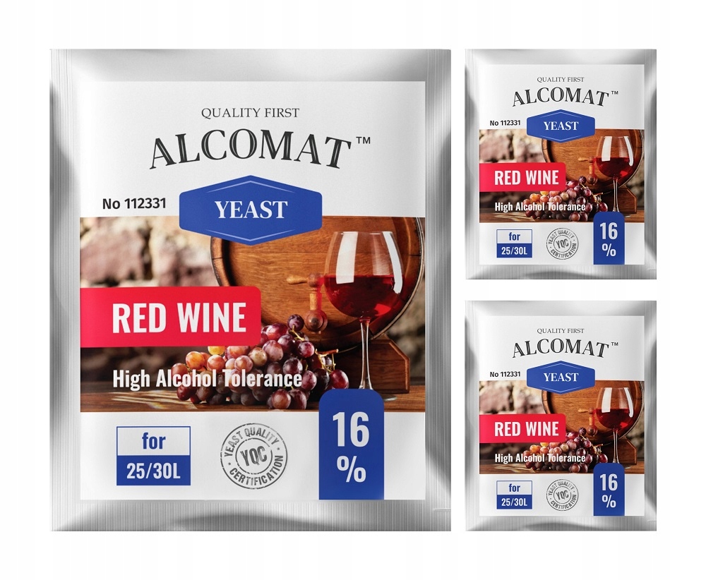 Drożdże do wina czerwonego Alcomat Red Wine HAT 3s