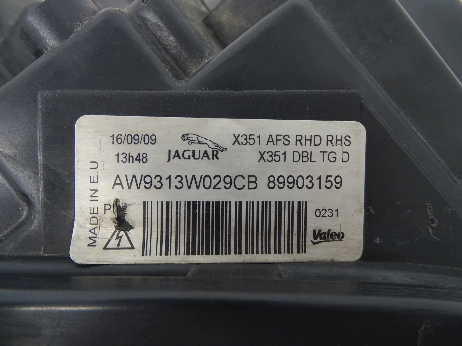 light right right front front XENON JAGUAR XJ X351 AW9313W029CB UK