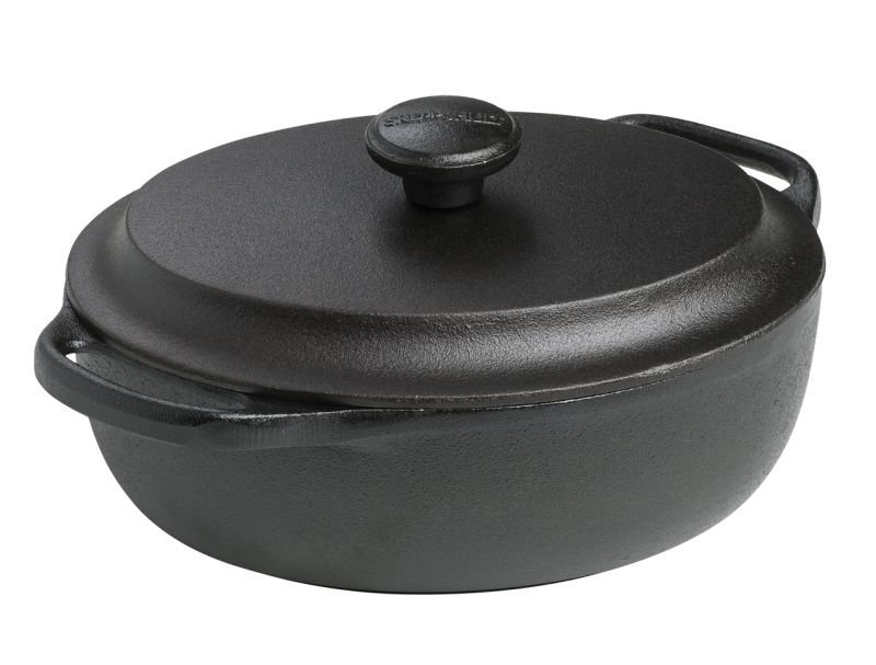 Hrniec oválny 2 l s liatinovou pokrievkou