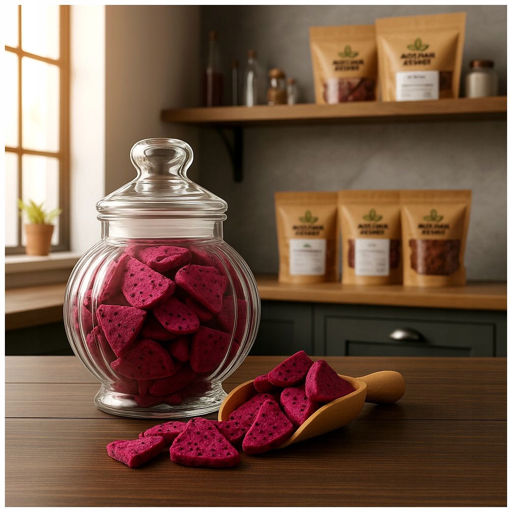 Smoczy Owoc Plastry Liofilizowany 1KG egzotyczny Dragon Fruit