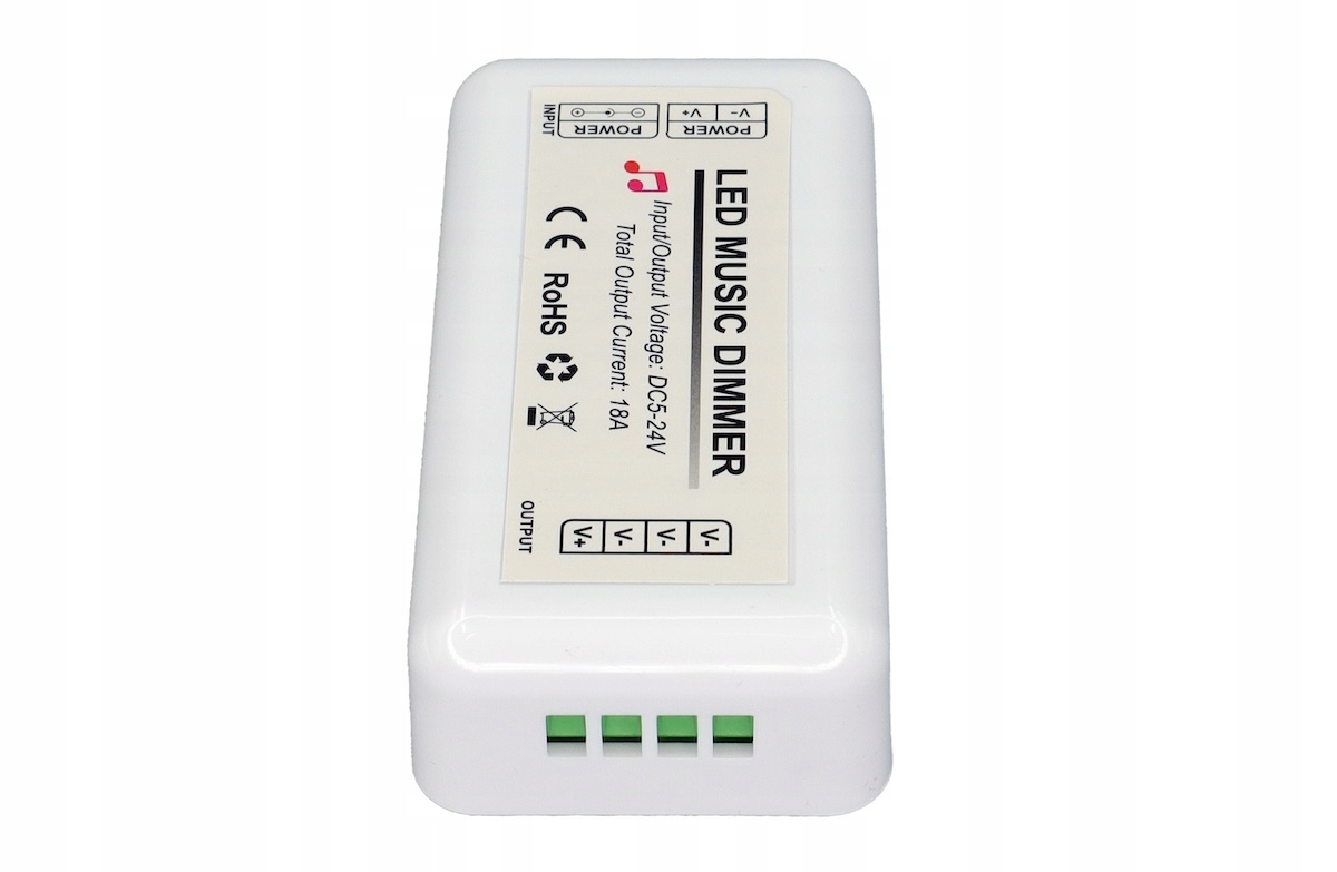 STEROWNIK ŚCIEMNIACZ LED RF RADIOWY MONO PILOT TOUCH 18A 216W PROFESJONALNY Stan opakowania oryginalne