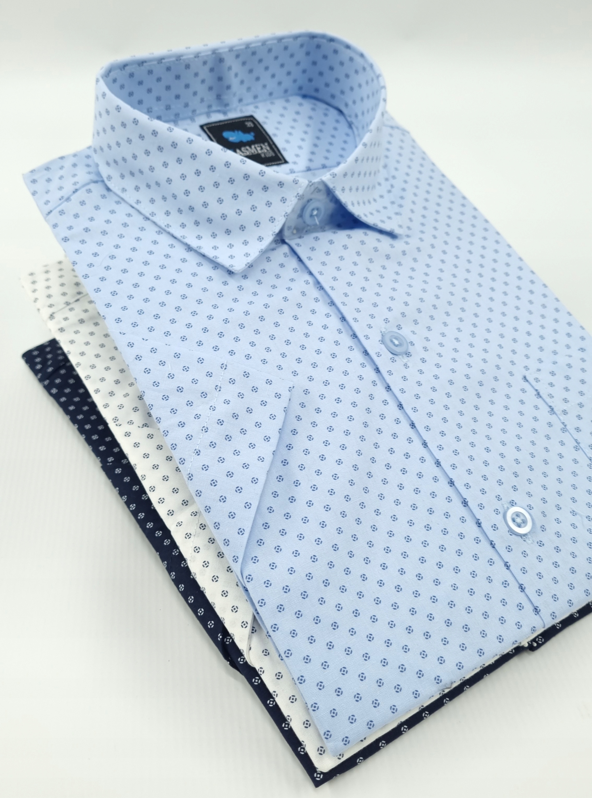 KOSZULA chłopięca WZÓR krótki RĘKAW szkoła 158 Kod producenta 001