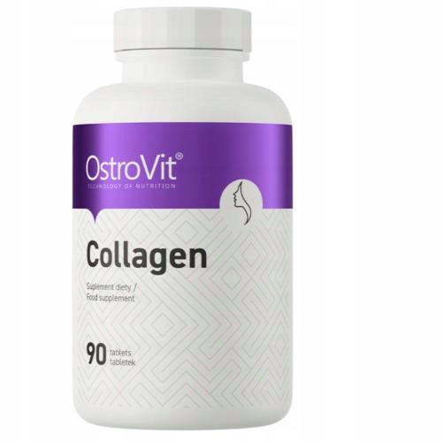OstroVit COLLAGEN 90 TABLETEK, KOLAGEN WOŁOWY + WITAMINA C