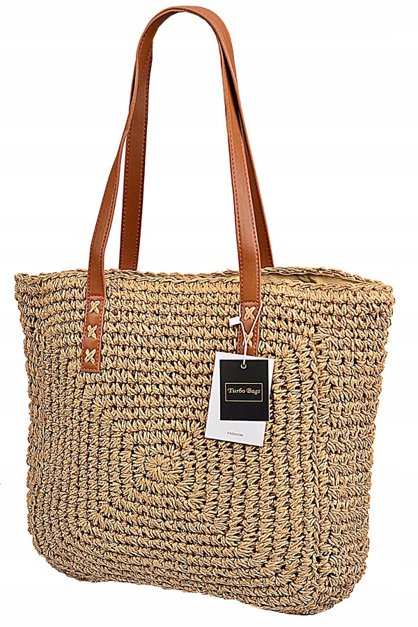 

Turbo Bags Torebka Koszyk na ramię Boho słomiana