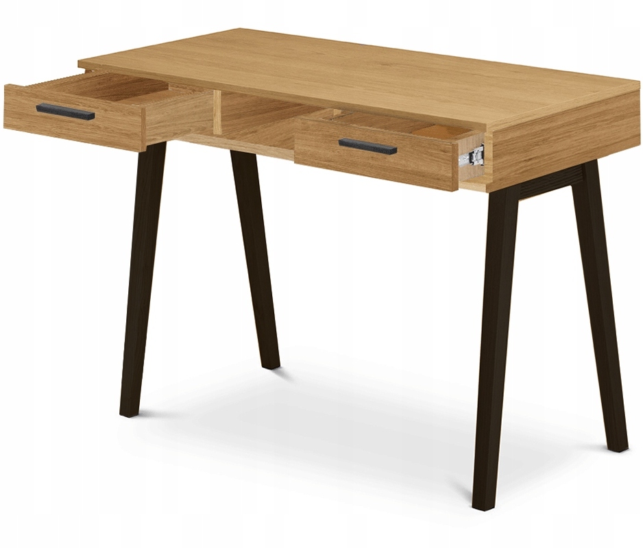 Psací Stůl Skandinávský Stůl 100X75X48 CM Masivní Dubové Dřevo Frisk Konsino