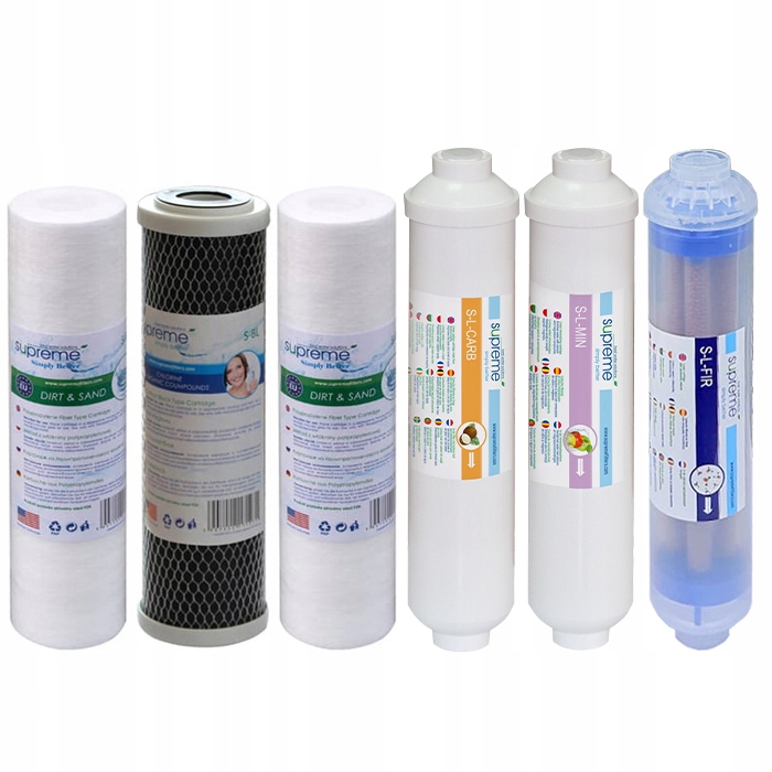 Kpl. wkładów do RO7 (S-PP5, S-bl, S-PP20, S-l-carb, S-l-min, S-l-fir)