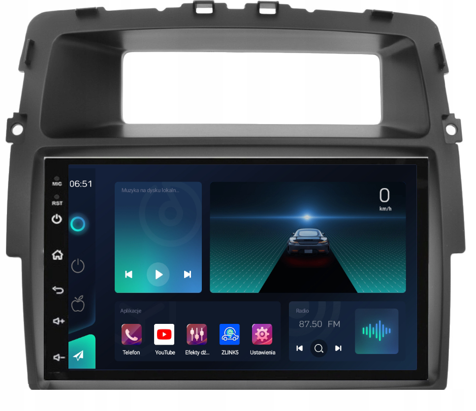 Rádio Navigácia Gps Android Bt Opel Vivaro 2011-2014 4GB 64GB Modem Sim