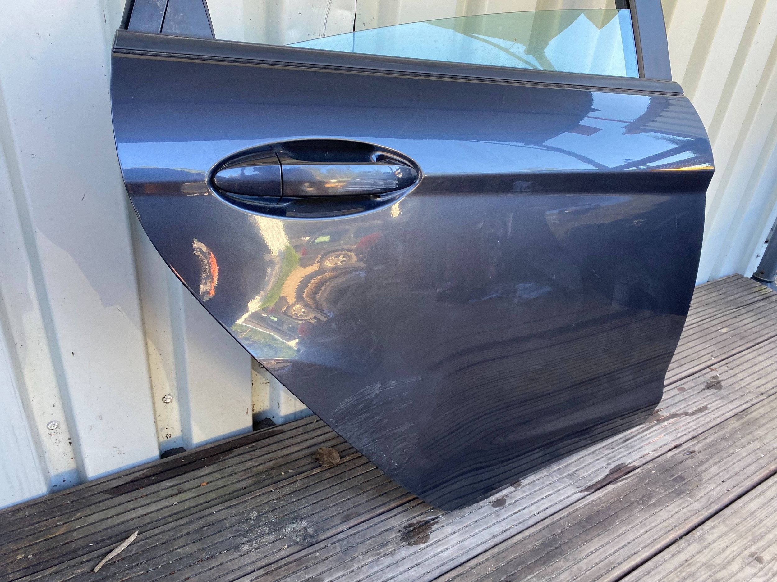 FORD FIESTA MK7 complete door right rear part rear. grey