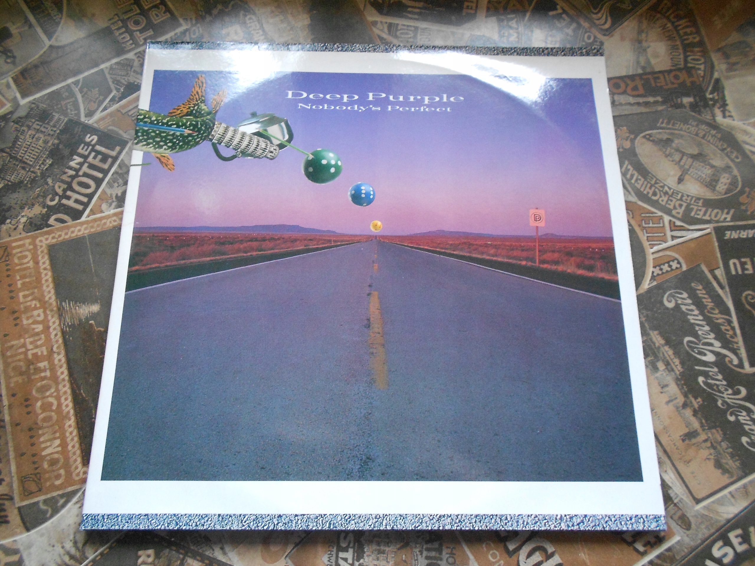 その他 MOREDEEP Nobody 12inch record Deep Purple Nobody's Perfect 12x12 Album Cover Replica Poster