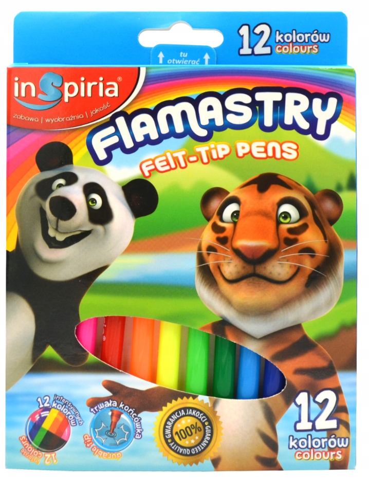 flamastry 12szt.  INSPIRIA 3842 — 7