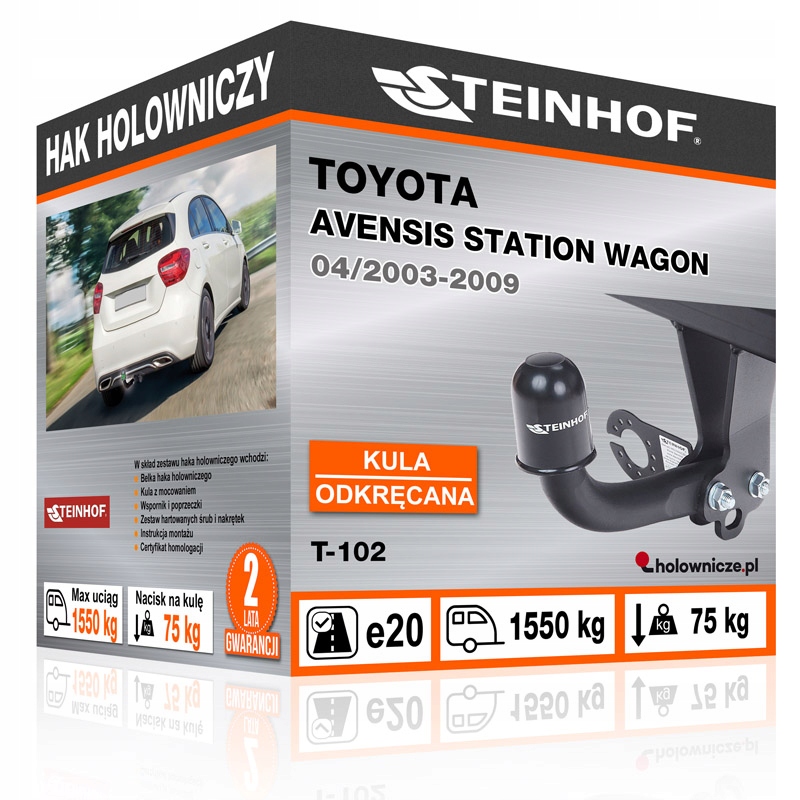 Hak holowniczy Toyota AVENSIS SW 2003-2009