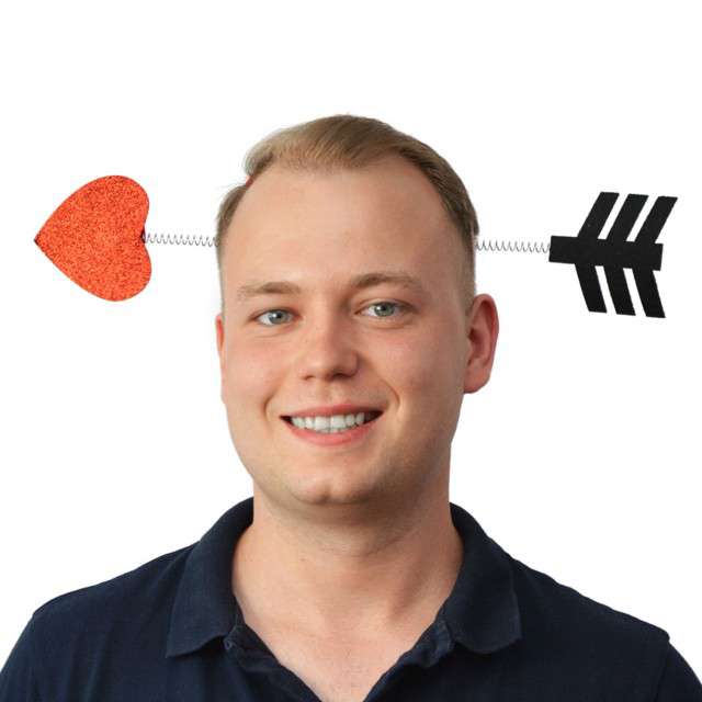 opaska STRZAŁA AMORA walentynki serce ŁUK eros