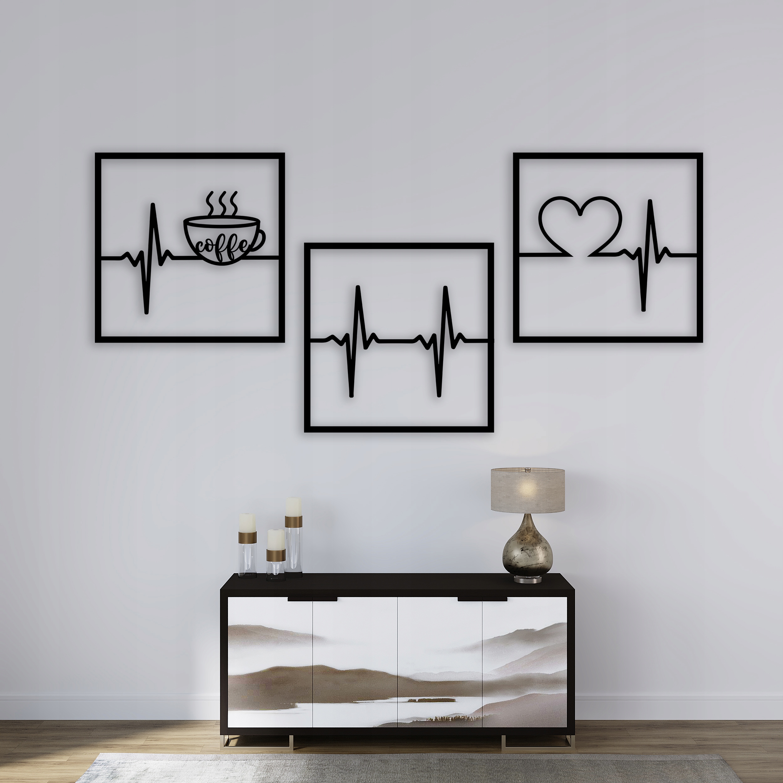 OBRAZ AŻUROWY 90 cm DEKORACJA COFFE DO KUCHNI Kod producenta OZDOBA ŚCIANĘ SALONU SYPIALNI ZESTAW 3D