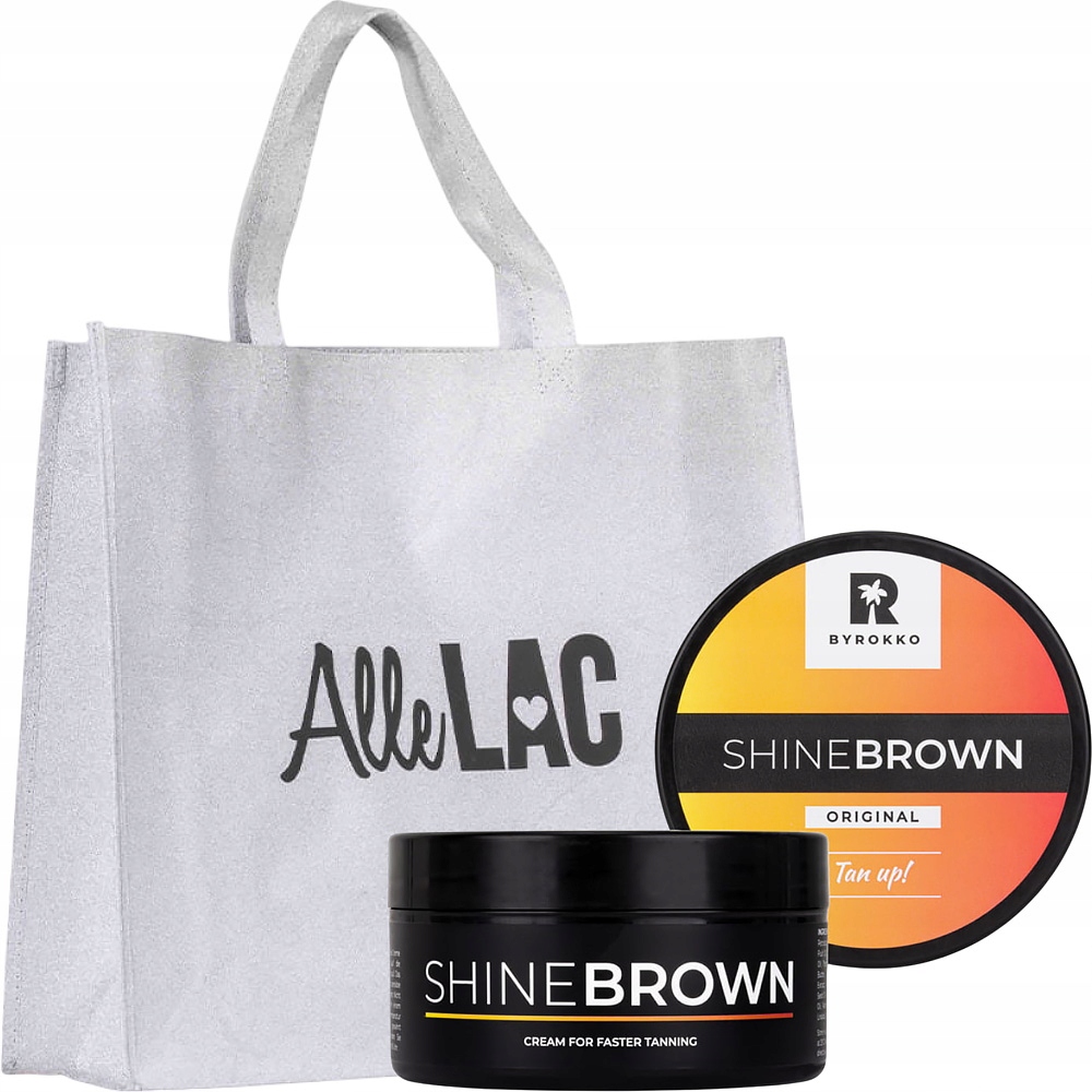 Krém na opalování, krémový urychlovač Shine Brown ByRokko 210 ml Taška