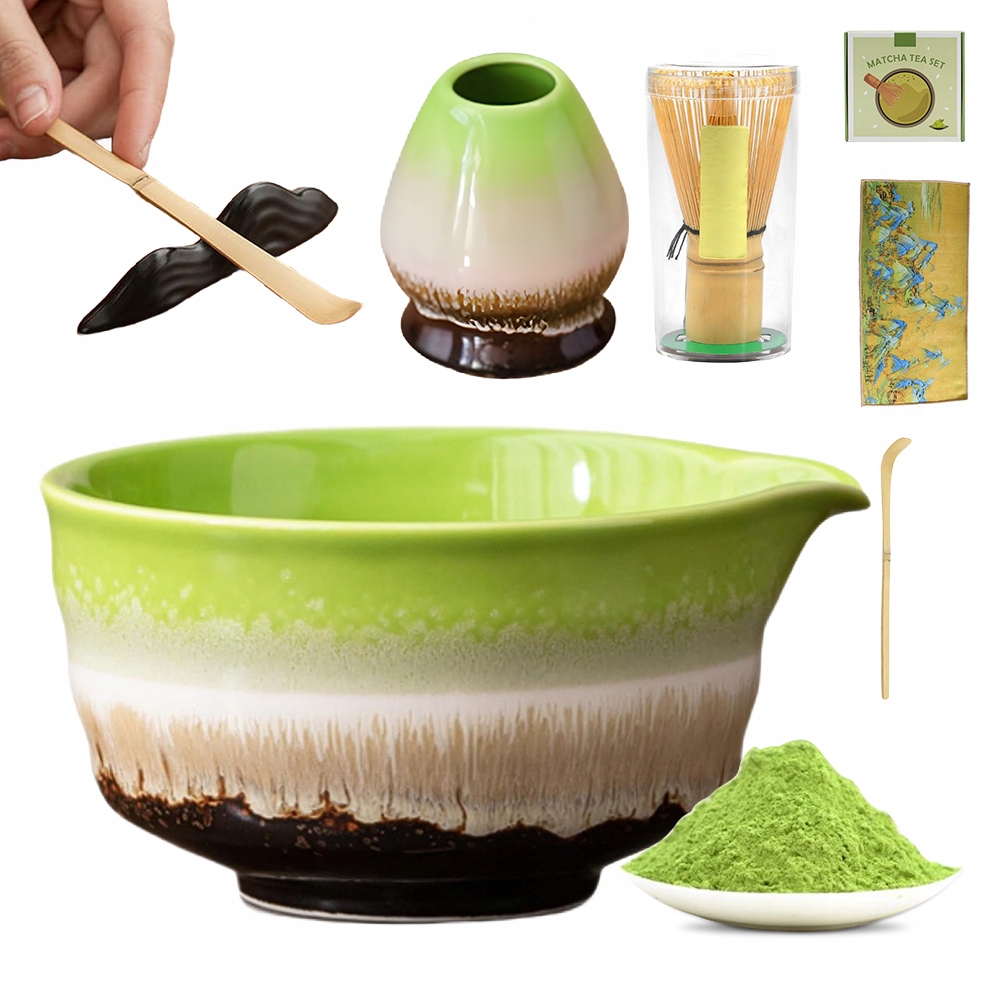 Zestaw Do Herbaty Matcha 6 Elementów, Zestaw Do Ceremonii Parzenia Herbaty