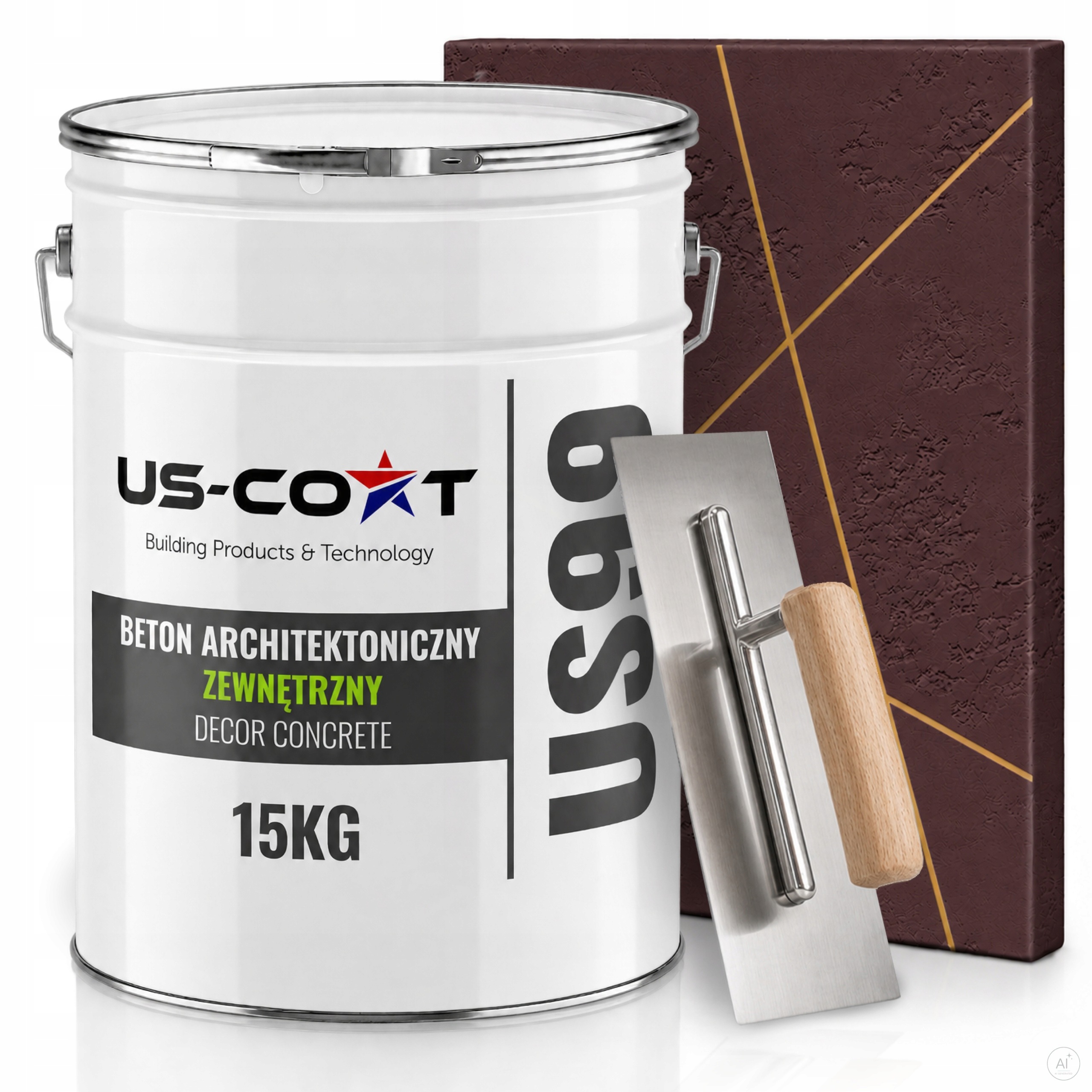 Fasádní Omítka S Betonu 15 Kg Vínová H3110 Hotová Hmota Stěrka