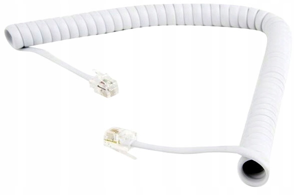 Przewód telefoniczny słuchawki RJ9-W/RJ9-W/2.0m bi Kod producenta PRT004