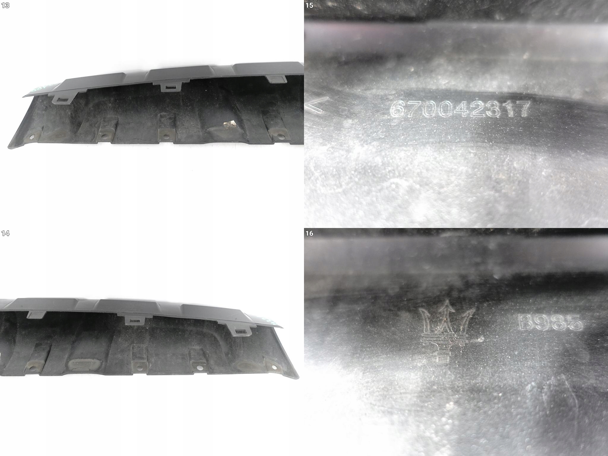 MASERATI LEVANTE M161 16-24 SPOILER diffuser accessories W bumper front
