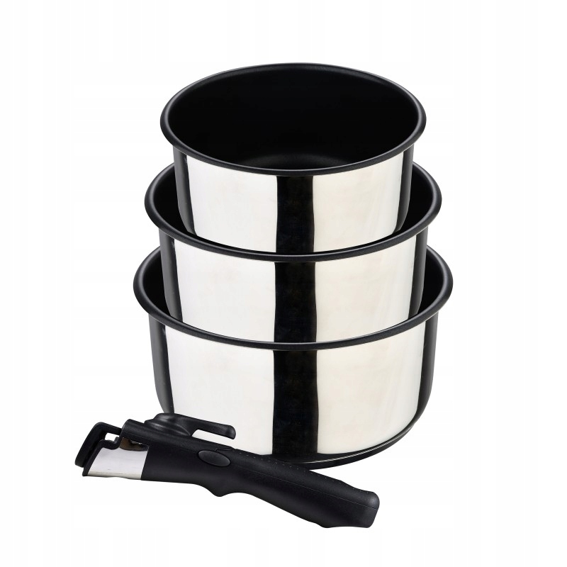 Bergner Sada rajnice nerez s nepriľnavým povrchom Click&Cook 3 ks 16, 18, 2