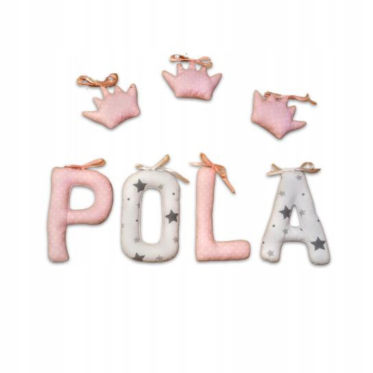 Буквы сшиты, имя ребенка + 3 декоры бесплатно