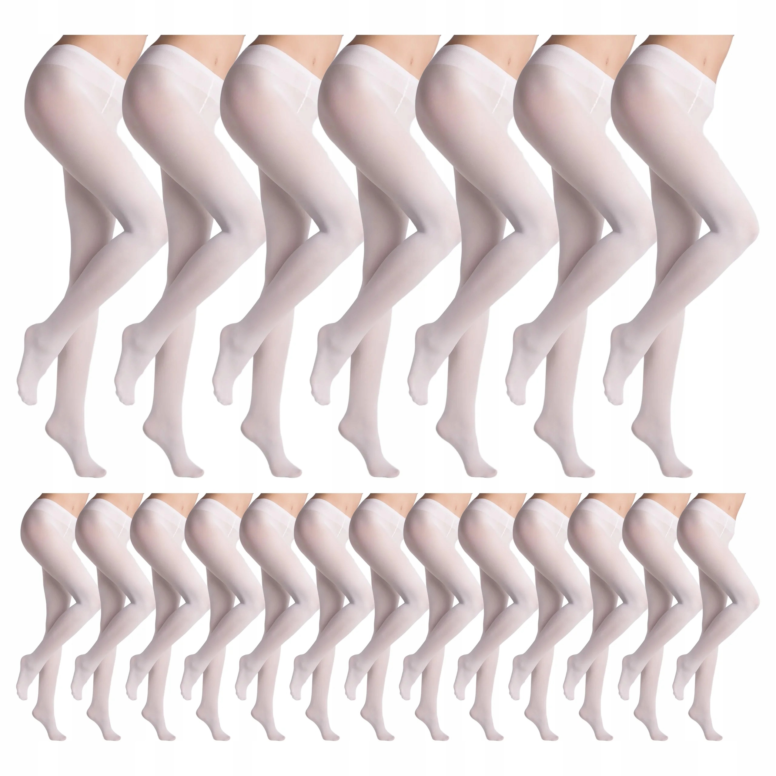 20 x Krycí punčocháče bez kalhotek Micro 60 den Marilyn Bianco 3-M