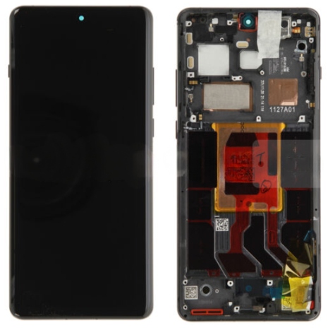 100% Originální LCD displej Service Pack Rámeček OnePlus 12 Černý
