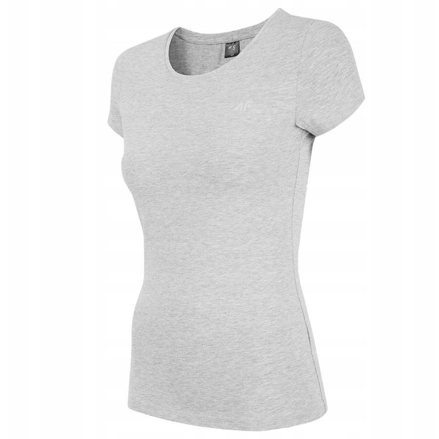 KOSZULKA DAMSKA 4F T-SHIRT SLIM PODKOSZULEK SPORTOWA NA CO DZIEŃ Kolor czarny